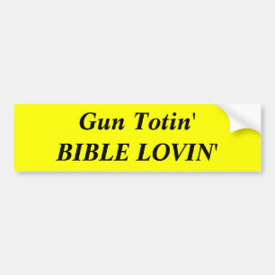 Autocollant De Voiture Arme à feu Totin'BIBLE LOVIN