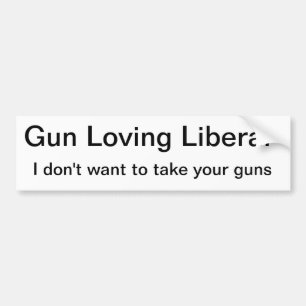 Autocollant De Voiture Arme à feu Toting les armes à feu libérales