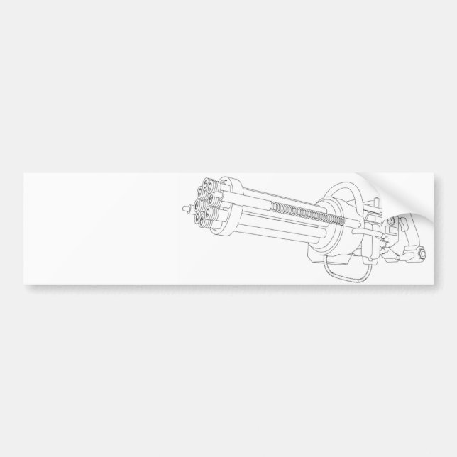 Autocollant De Voiture Arme de rotation Steampunk (Devant)