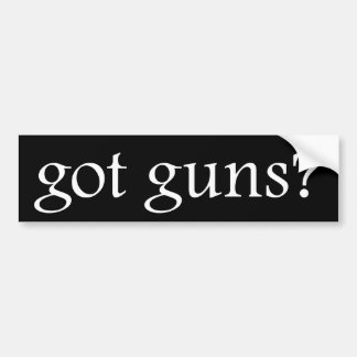 Autocollant De Voiture Armes à feu obtenues ?