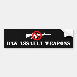 Autocollant De Voiture Armes d'assaut d'interdiction