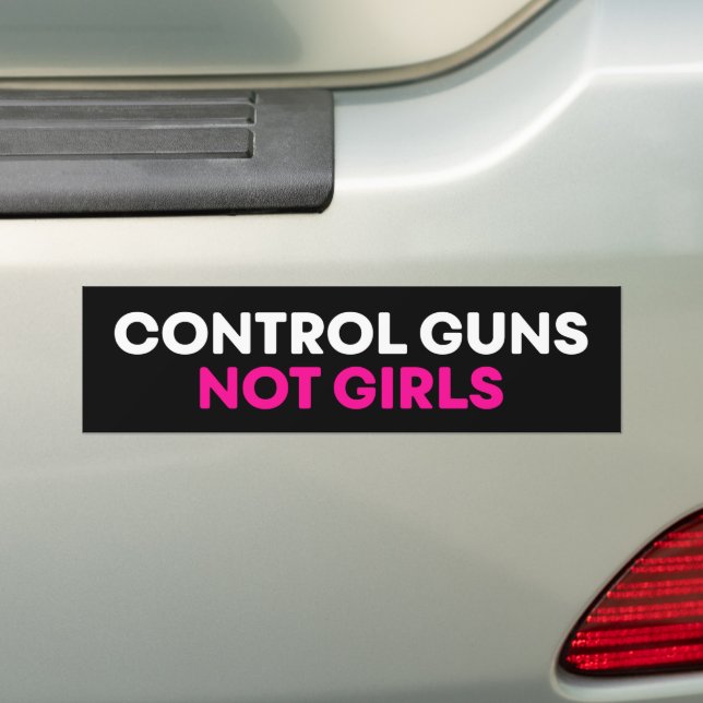 Autocollant De Voiture Armes de contrôle et non filles Avortement Pro-Cho (En voiture)