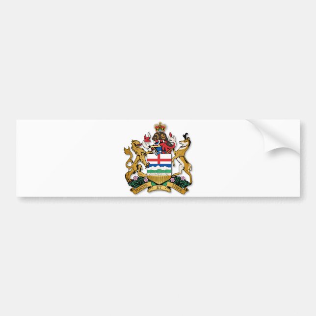 Autocollant De Voiture Armoiries de l'Alberta (Devant)