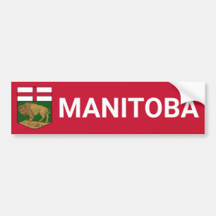 Autocollant De Voiture Armoiries du Manitoba - CANADA