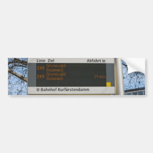 Autocollant De Voiture Arrêt de bus Connexion Berlin