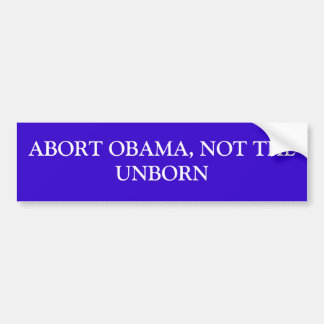 AUTOCOLLANT DE VOITURE ARRÊT OBAMA, PAS LE À VENIR