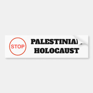 Autocollant De Voiture Arrêter l'autocollant Palestine Holocaust Free Pal