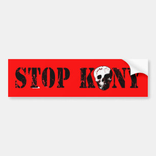 Autocollant De Voiture Arrêtez Kony