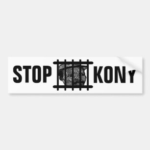 Autocollant De Voiture ARRÊTEZ KONY ! Adhésif pour pare-chocs