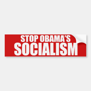Autocollant De Voiture ARRÊTEZ le SOCIALISME Bumpersticker d'OBAMA