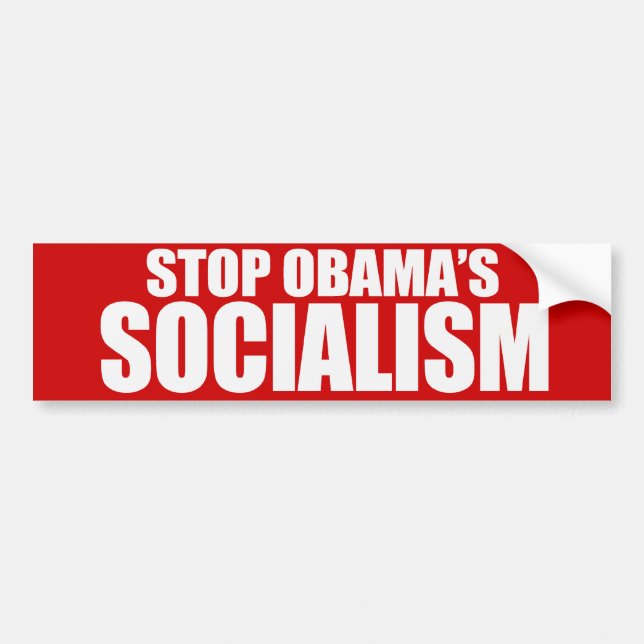 Autocollant De Voiture ARRÊTEZ le SOCIALISME Bumpersticker d'OBAMA (Devant)