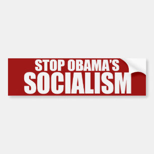Autocollant De Voiture ARRÊTEZ le SOCIALISME Bumpersticker d'OBAMA