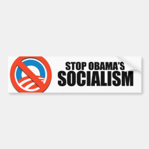 AUTOCOLLANT DE VOITURE ARRÊTEZ LE SOCIALISME D'OBAMA