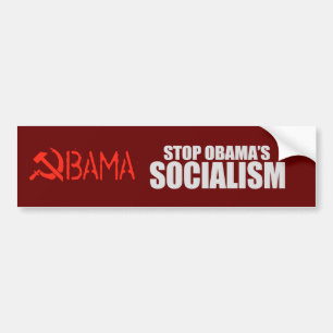 Autocollant De Voiture ARRÊTEZ le T-shirt de SOCIALISME d'OBAMA