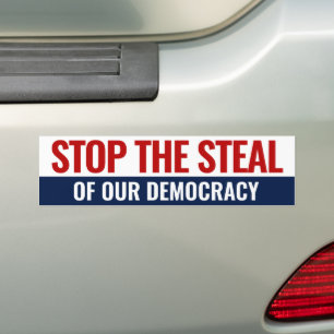 Autocollant De Voiture Arrêtez Le Vole De Notre Démocratie - Anti Trump