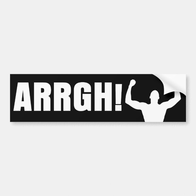AUTOCOLLANT DE VOITURE ARRGH ! (Devant)