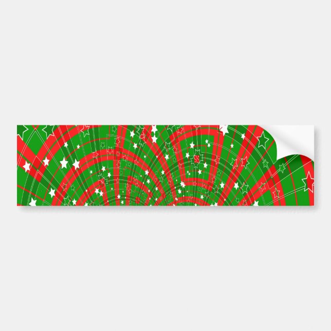 Autocollant De Voiture arrière - plan abstrait christmas motif bumper sti (Devant)