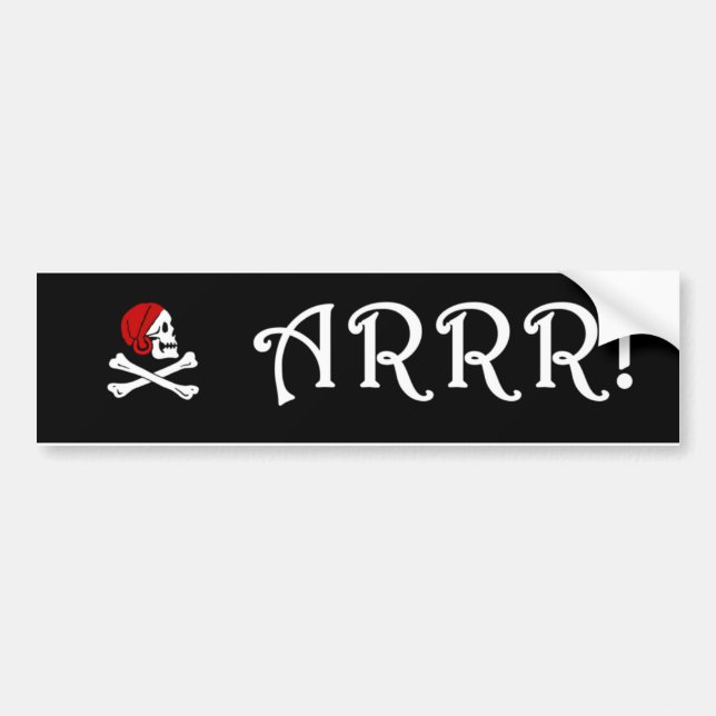 AUTOCOLLANT DE VOITURE ARRR ! (Devant)