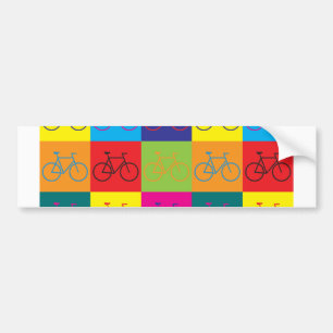 Autocollant De Voiture Art de bruit allant à vélo