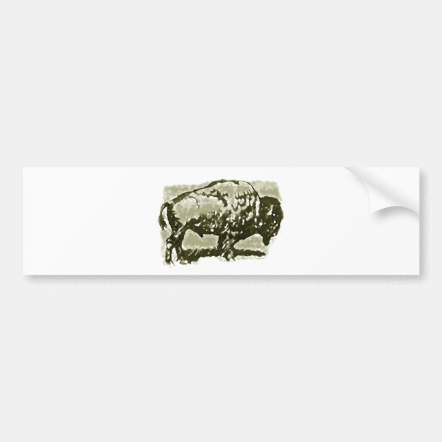 Autocollant De Voiture Art de Buffalo (Devant)