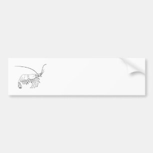Autocollant De Voiture Art de crevette rose