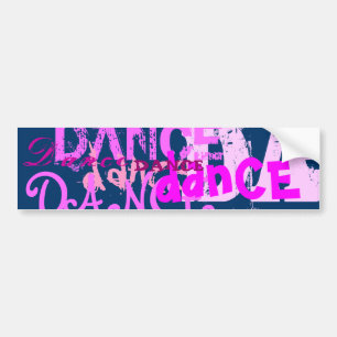 Autocollant De Voiture Art de danse dans le rose