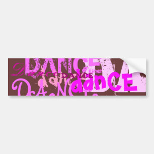 Autocollant De Voiture Art de danse dans le rose