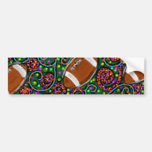 Autocollant De Voiture Art de football vert