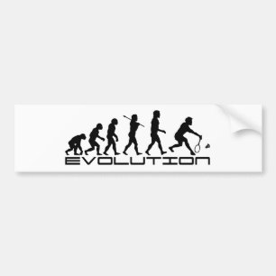 Autocollant De Voiture Art d'évolution de sport de raquette de joueur de