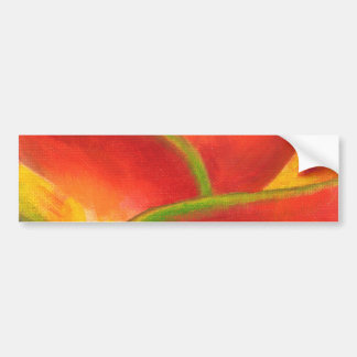 Autocollant De Voiture Art rouge de fleur de Heliconia - multi