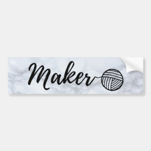 Autocollant De Voiture Artisanat et typographie du Faux Marble