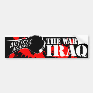 Autocollant De Voiture Artistes contre la guerre en Irak