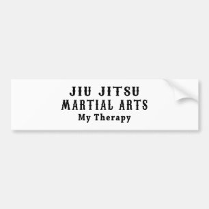 Autocollant De Voiture Arts martiaux de Jiu Jitsu ma thérapie