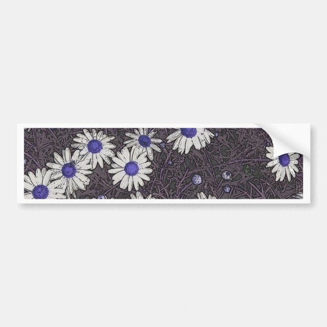 Autocollant De Voiture Artsy Daisies (Devant)