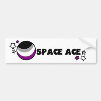 Autocollant De Voiture As de l'espace - Asexuality