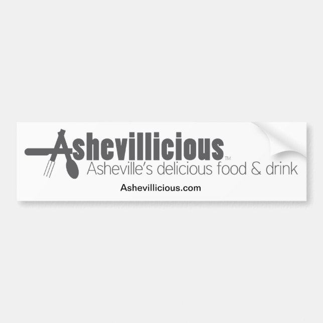 Autocollant De Voiture Ashevillicious (Devant)