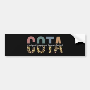Autocollant De Voiture Assistant en ergothérapie certifié COTA