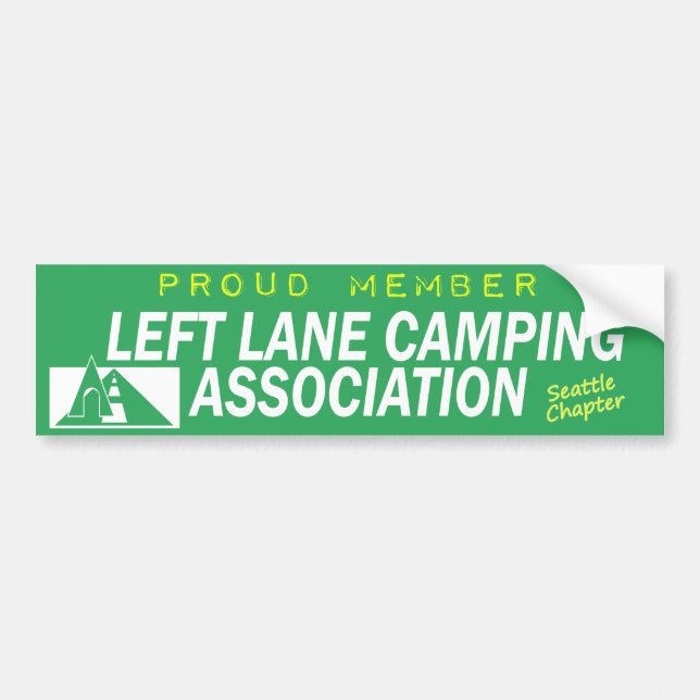 Autocollant De Voiture Association de camping de la voie de gauche (Chapi (Devant)