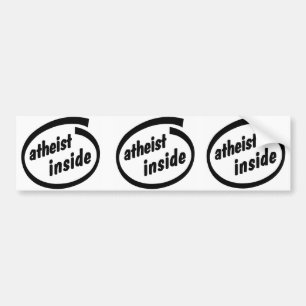 Autocollant De Voiture Athée à l'intérieur d'adhésif pour pare-chocs 
