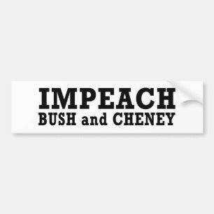 Autocollant De Voiture Attaquez Bush et Cheney