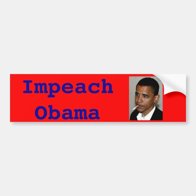 Autocollant De Voiture Attaquez Obama (Devant)