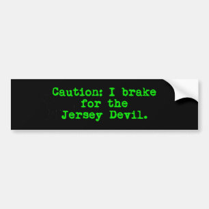 Autocollant De Voiture Attention Je Freine Pour Le Diable Jersey