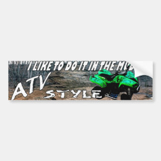 AUTOCOLLANT DE VOITURE ATV STYLE STICKER