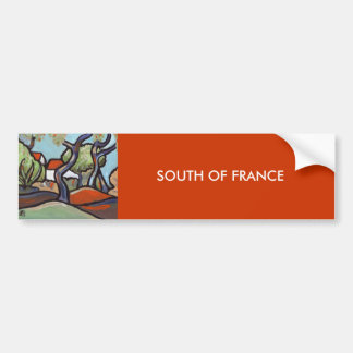 AUTOCOLLANT DE VOITURE AU SUD DE LA FRANCE