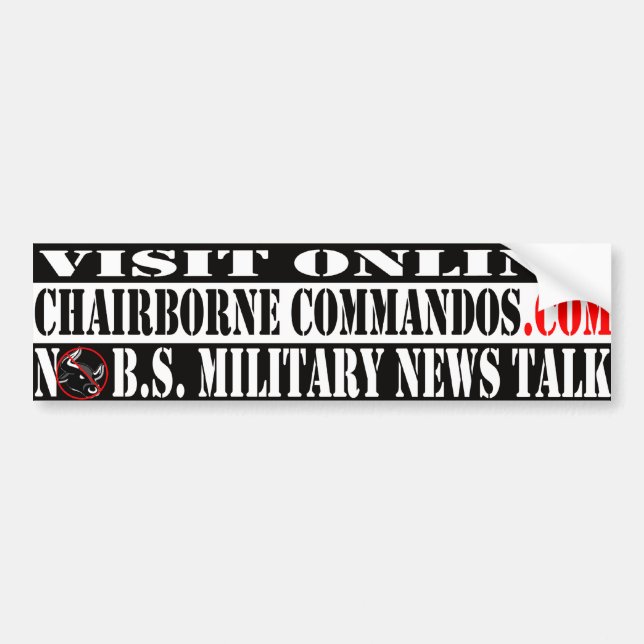 Autocollant De Voiture AUCUN adhésif pour pare-chocs de commando des BS (Devant)