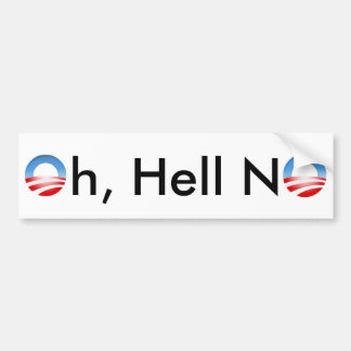 Autocollant De Voiture Aucun adhésif pour pare-chocs d'Obama