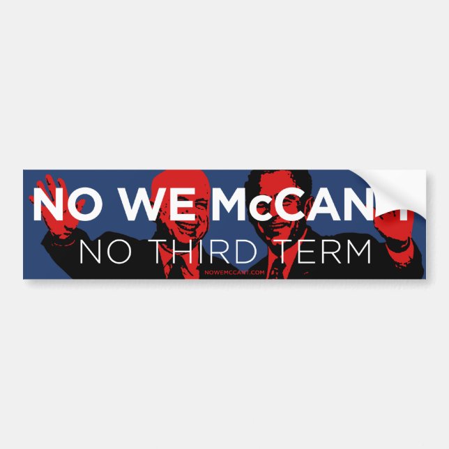 Autocollant De Voiture Aucun nous McCan't ! (Devant)