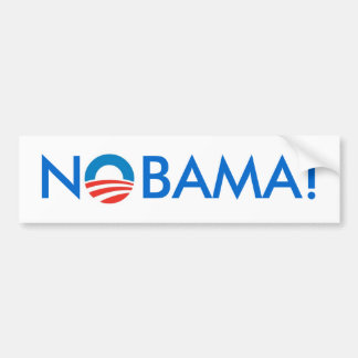 Autocollant De Voiture Aucun Obama - NOBAMA ! Adhésif pour pare-chocs