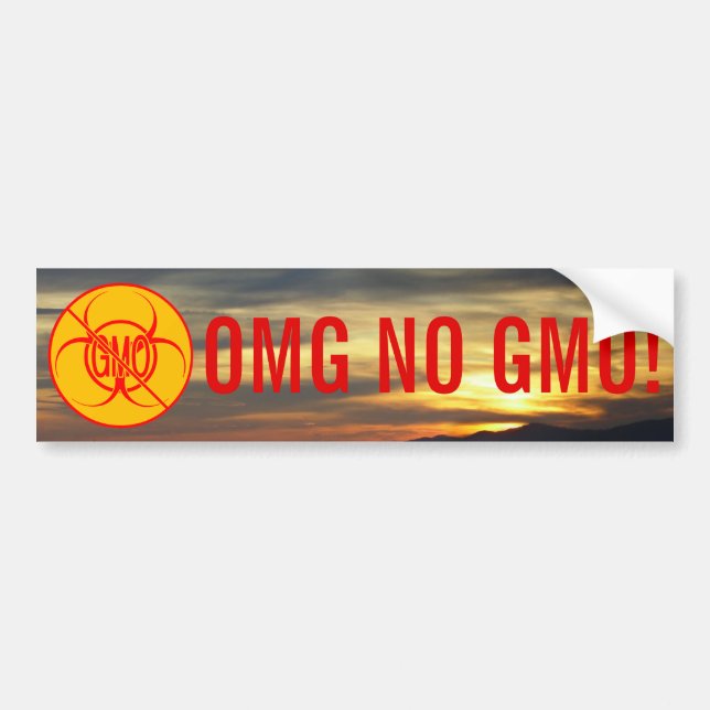 Autocollant De Voiture Aucun Sticker pare-chocs OGM Personnalisé NO Stick (Devant)