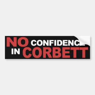 Autocollant De Voiture Aucune confiance en Corbett - adhésif pour